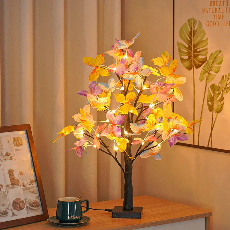 LED Konstgjord Bonsai Träd Lampa för Sovrum och Festdekoration Belysning