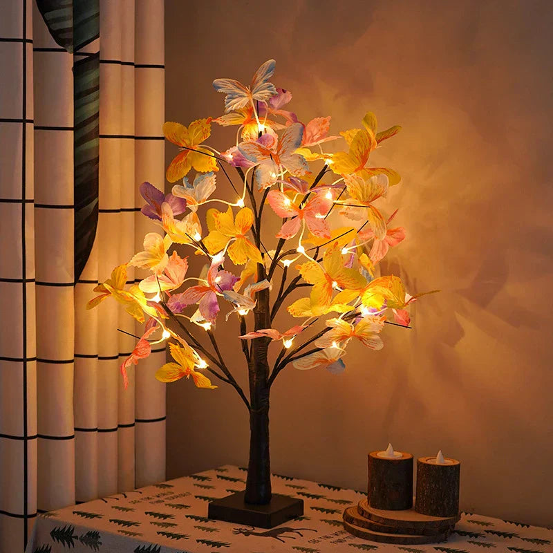 LED Konstgjord Bonsai Träd Lampa för Sovrum och Festdekoration Belysning