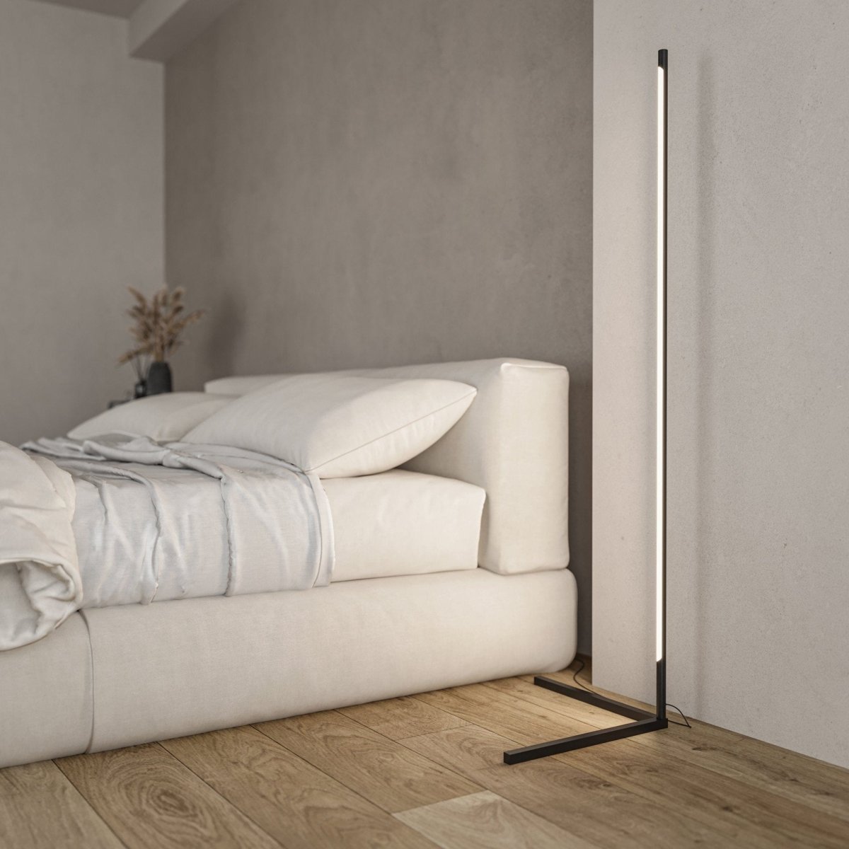 LED Golvlamps med fjärrkontroll för justerbart stämning