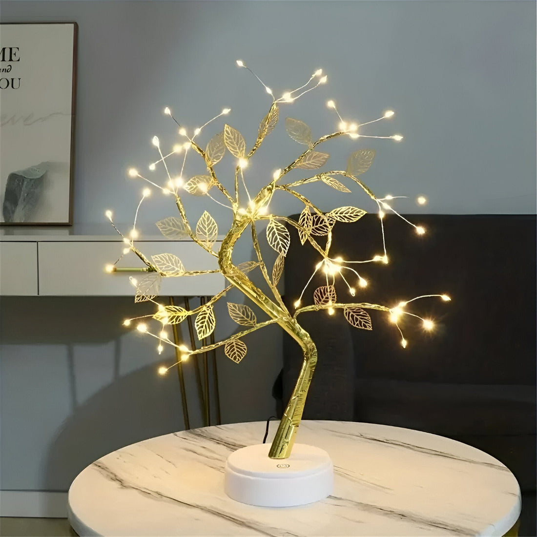 LED-lampa USB-bordslampa med justerbar touchkontroll för heminredning