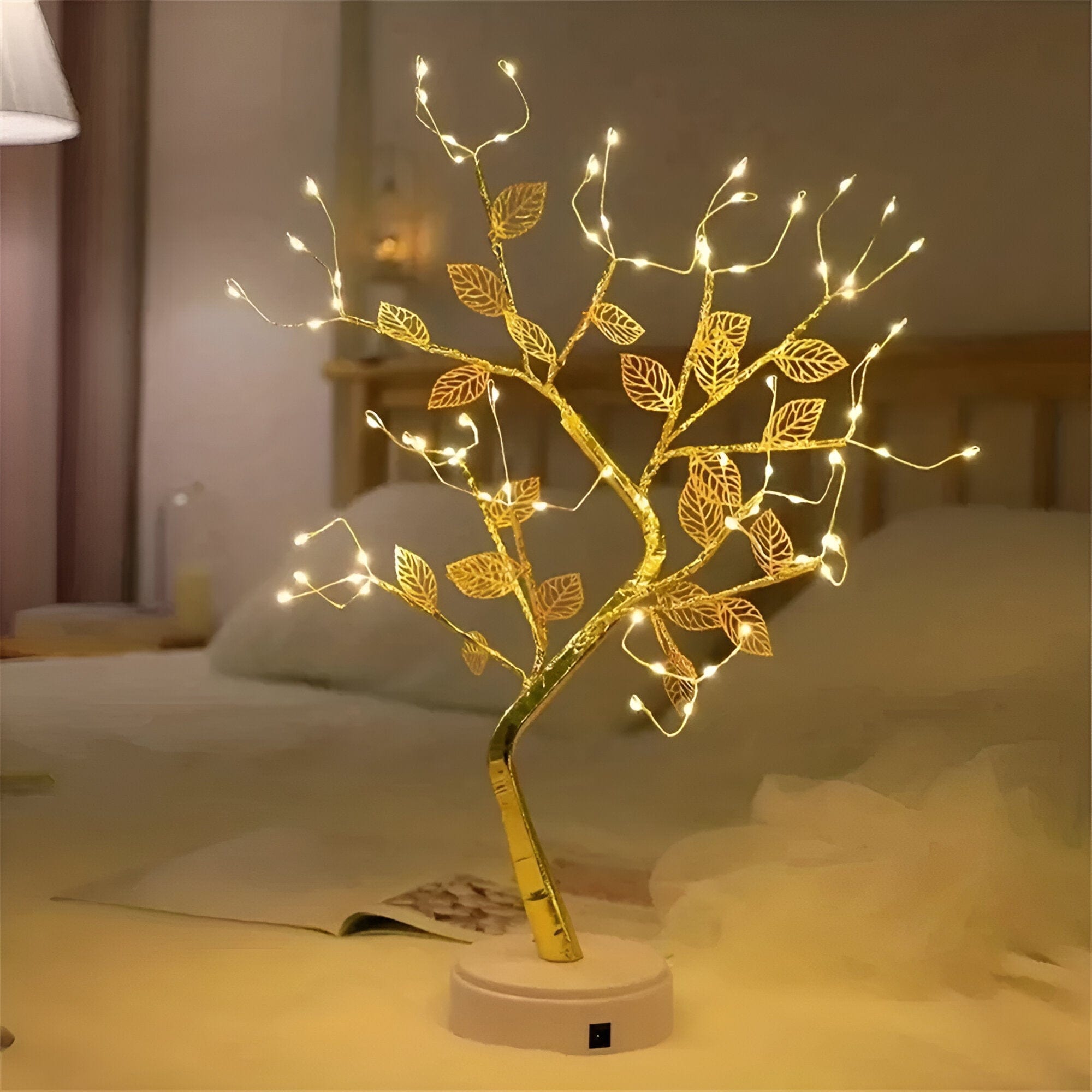 LED-lampa USB-bordslampa med justerbar touchkontroll för heminredning