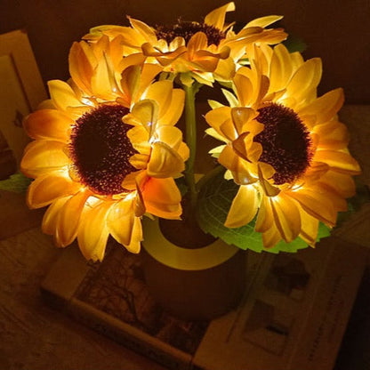 LED Solroslampa för nattljus och atmosfärbelysning