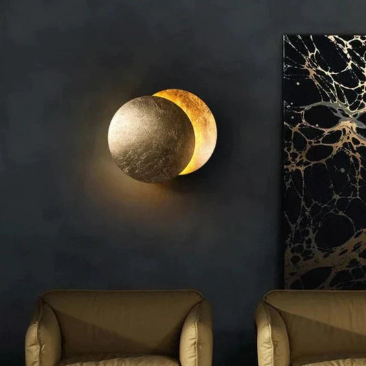 Måneförmörkelse Inspirerad LED Vägglampa för Mysig Atmosfär