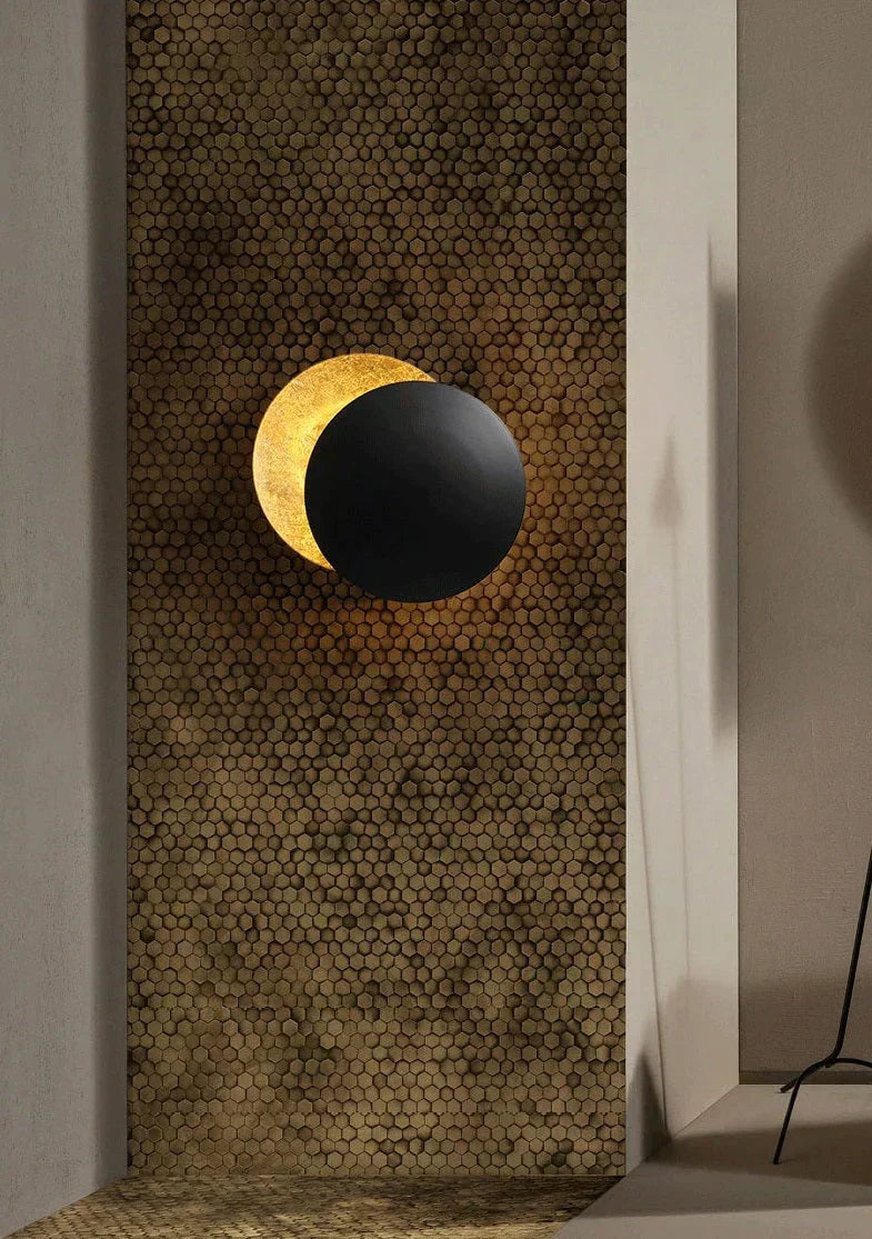 Måneförmörkelse Inspirerad LED Vägglampa för Mysig Atmosfär