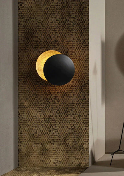 Måneförmörkelse Inspirerad LED Vägglampa för Mysig Atmosfär