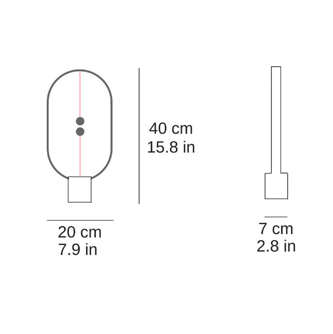 Magnet Light Skrivbordslampa LED Modern Hem Kontorsbelysning