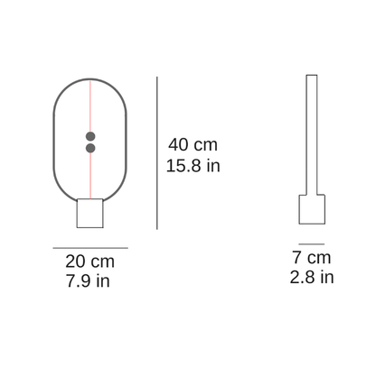 Magnet Light Skrivbordslampa LED Modern Hem Kontorsbelysning