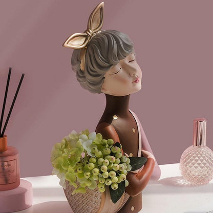 Mimosa Skulptur för Hem eller Kontor Vacker Dekorativ Konstverk