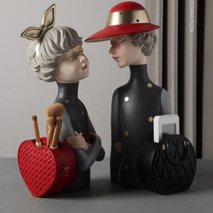 Mimosa Skulptur för Hem eller Kontor Vacker Dekorativ Konstverk