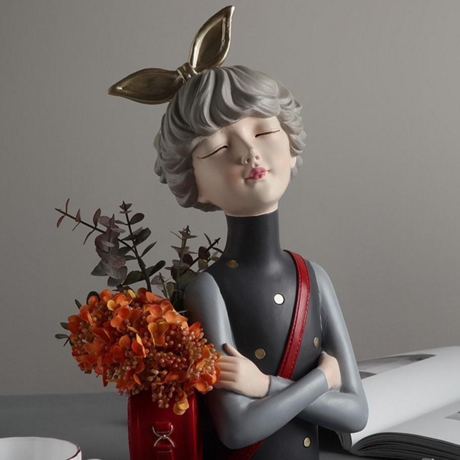 Mimosa Skulptur för Hem eller Kontor Vacker Dekorativ Konstverk