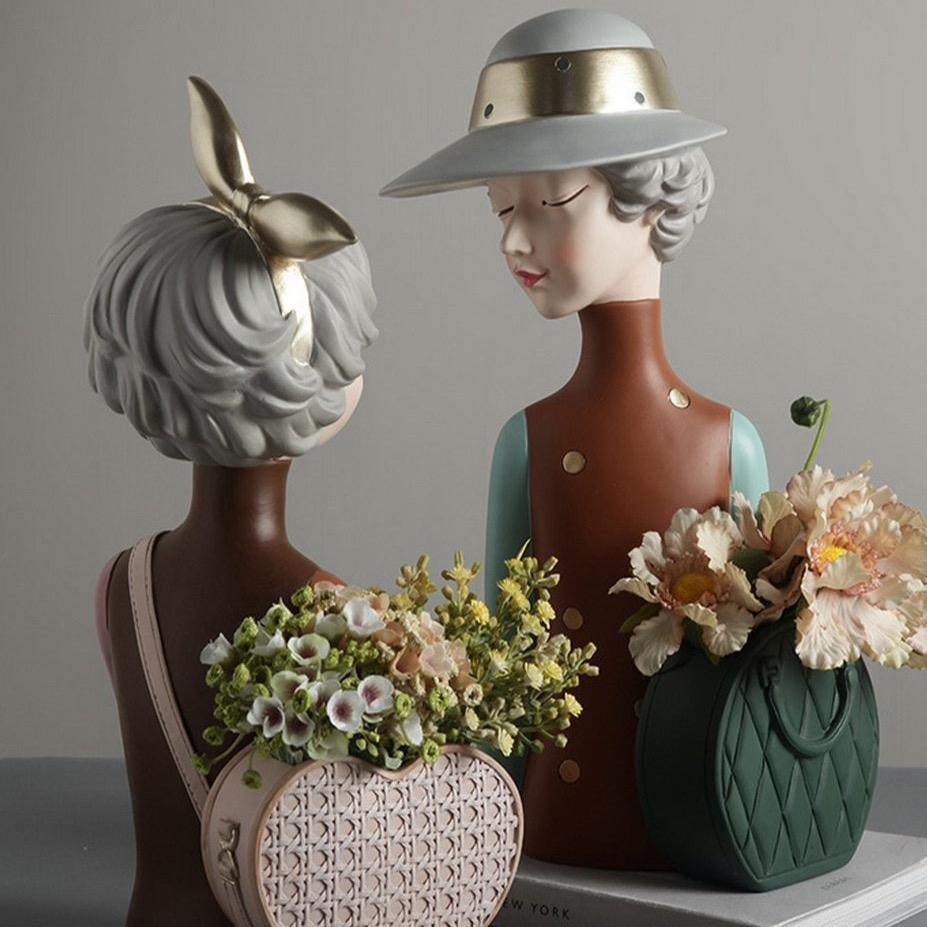 Mimosa Skulptur för Hem eller Kontor Vacker Dekorativ Konstverk