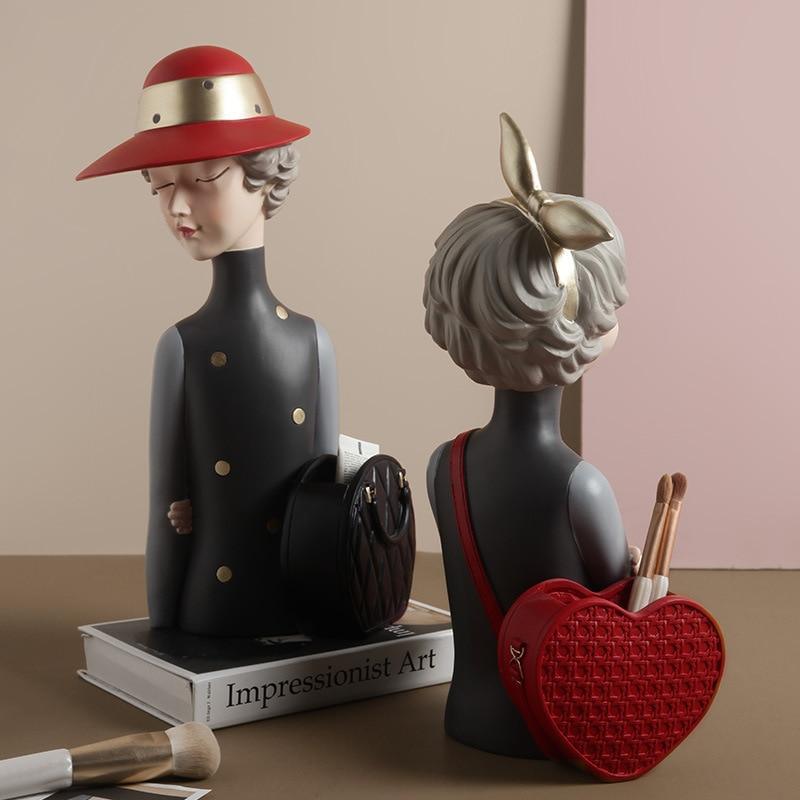 Mimosa Skulptur för Hem eller Kontor Vacker Dekorativ Konstverk