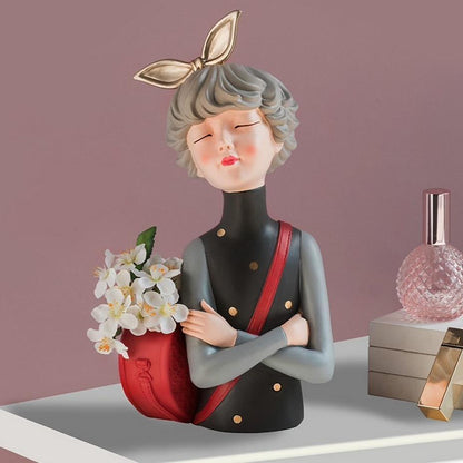 Mimosa Skulptur för Hem eller Kontor Vacker Dekorativ Konstverk