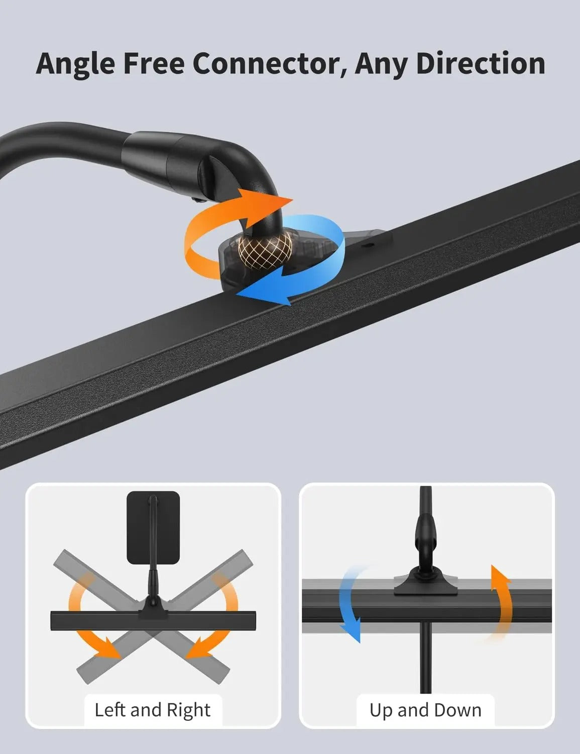 Modern LED Skrivbordslampa med Flexibel Gåslan och Dimbar Ljusstyrka