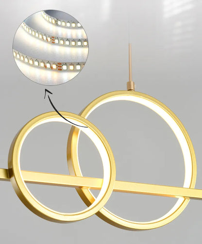 Modern minimalist LED pendellampor med fjärrkontroll