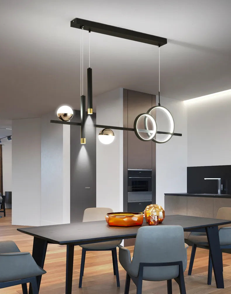 Modern minimalist LED pendellampor med fjärrkontroll