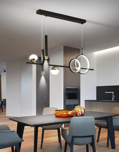 Modern minimalist LED pendellampor med fjärrkontroll