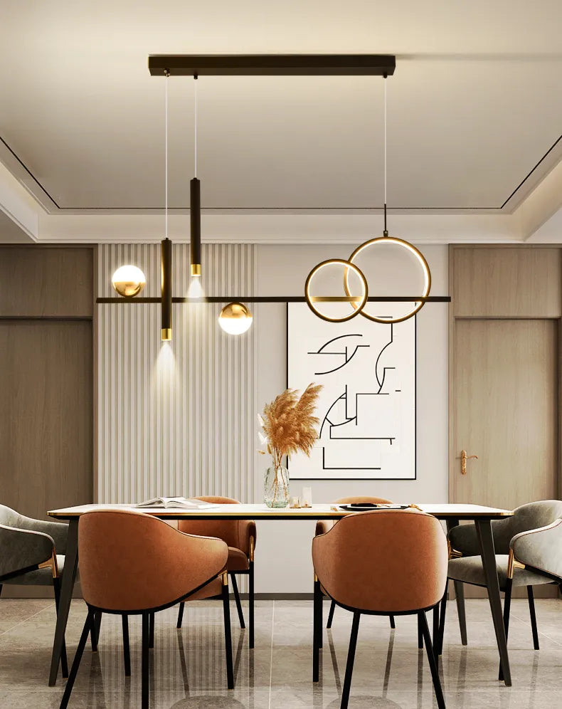 Modern minimalist LED pendellampor med fjärrkontroll