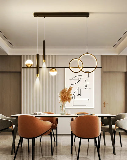 Modern minimalist LED pendellampor med fjärrkontroll