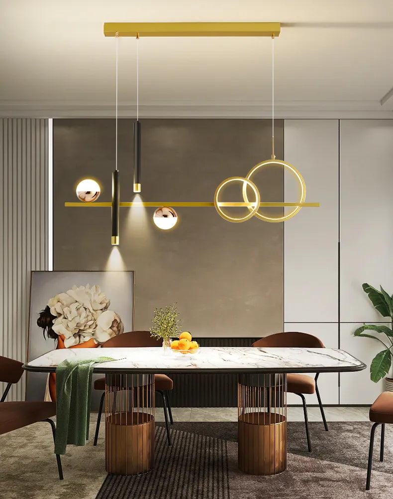 Modern minimalist LED pendellampor med fjärrkontroll