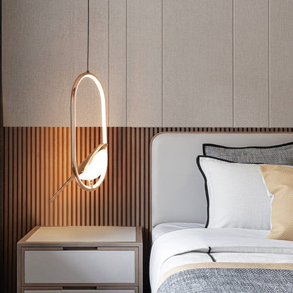 Modern nordisk fågel hänglampa för elegant heminredning