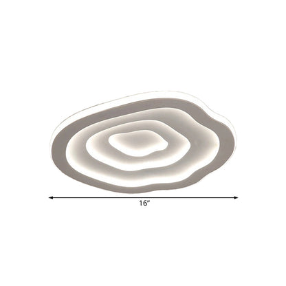Modern Ripple Akryl Taklampa LED Infälld i Vitt Ljus