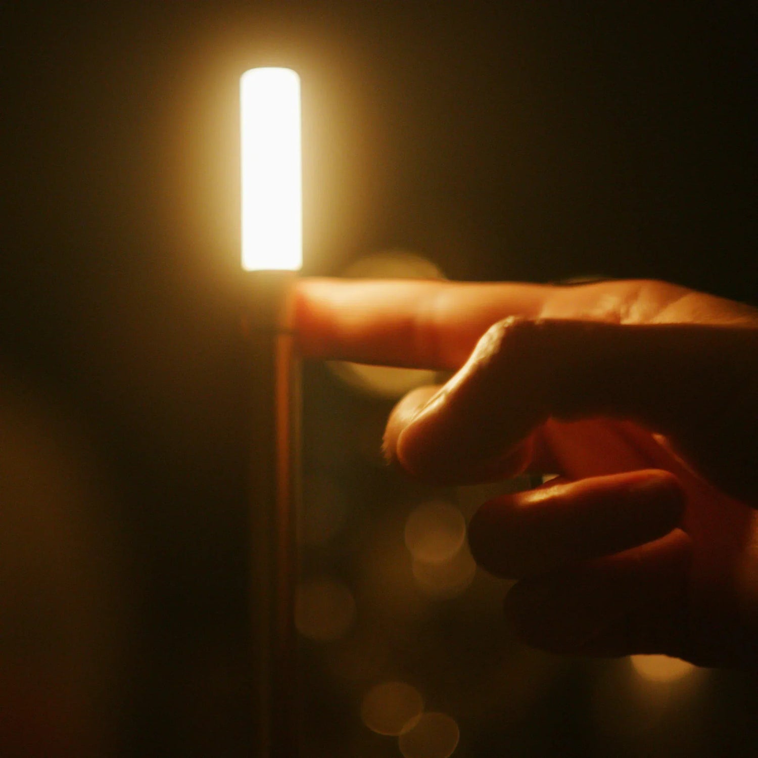 Nordisk LED Ljusstake Lampa - Uppladdningsbar Touch Kontrollerad Lampa