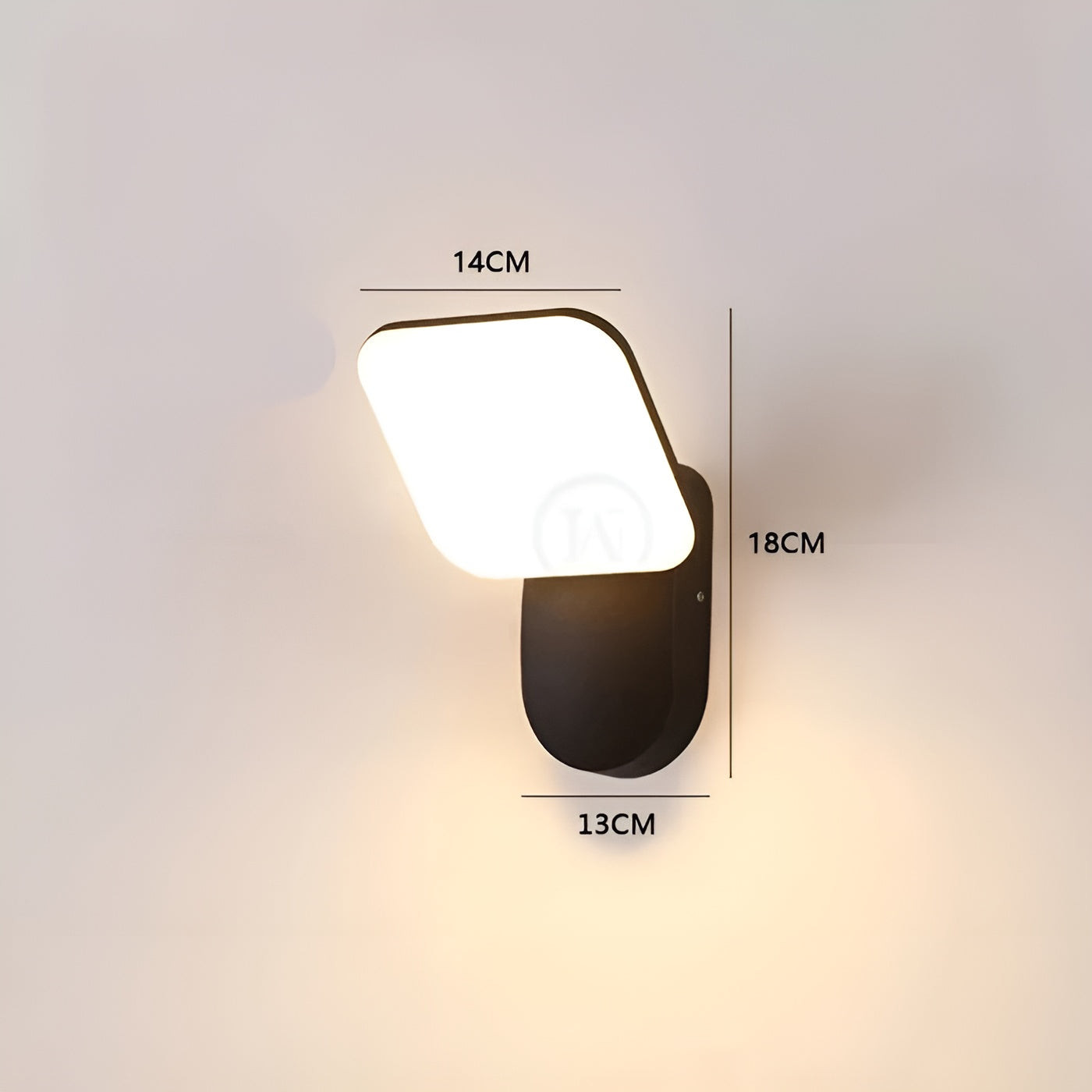 LED-vägglampa med rörelsesensor – Automatisk belysning för inomhus och utomhus