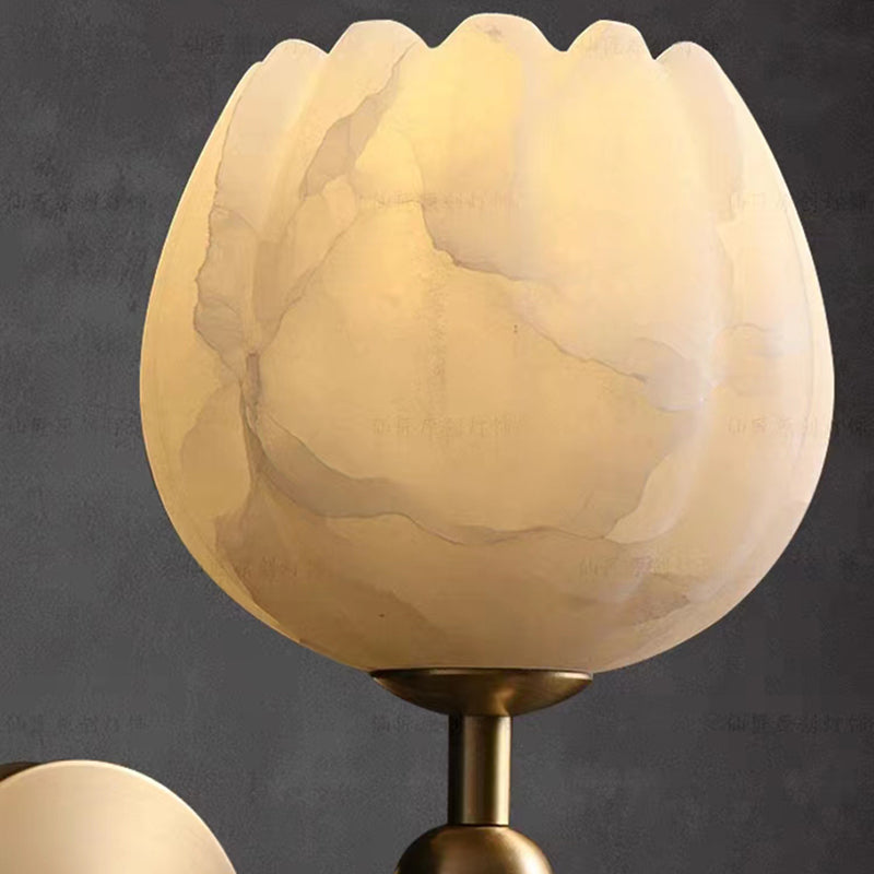 LuxeLicht - Romantisk Vägglampa med Marmorfinish