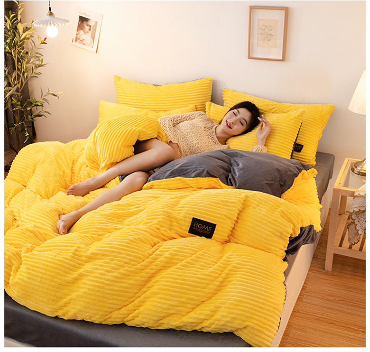 Mjuk Plysch Duvetöverdrag för Vinter - PlushWarm
