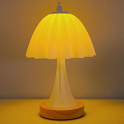 WoodGlow – Minimalistisk LED Bordslampa för Stämningsfull Belysning