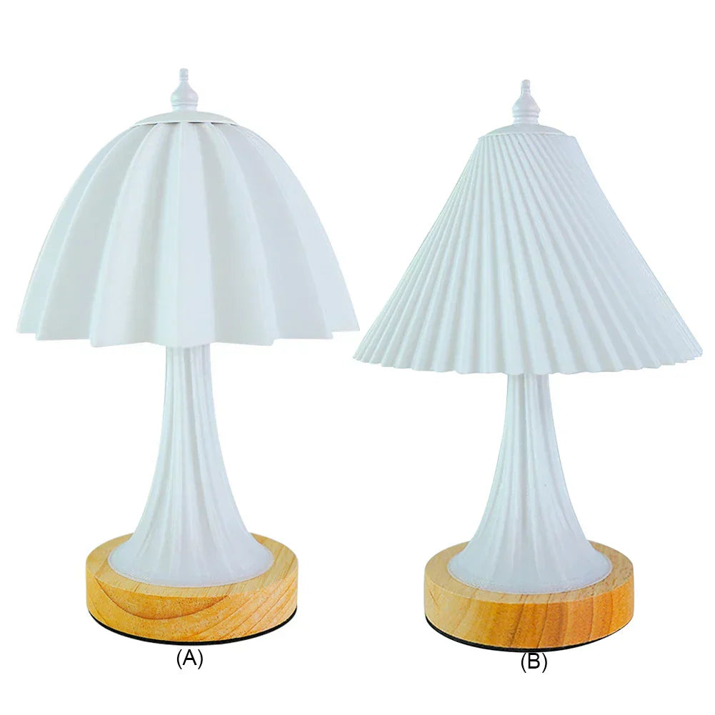 WoodGlow – Minimalistisk LED Bordslampa för Stämningsfull Belysning