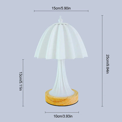 WoodGlow – Minimalistisk LED Bordslampa för Stämningsfull Belysning