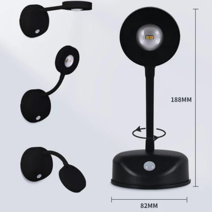 Lumora Motion Spotlight - Trådlös 360° Rotating LED med Rörelsesensor
