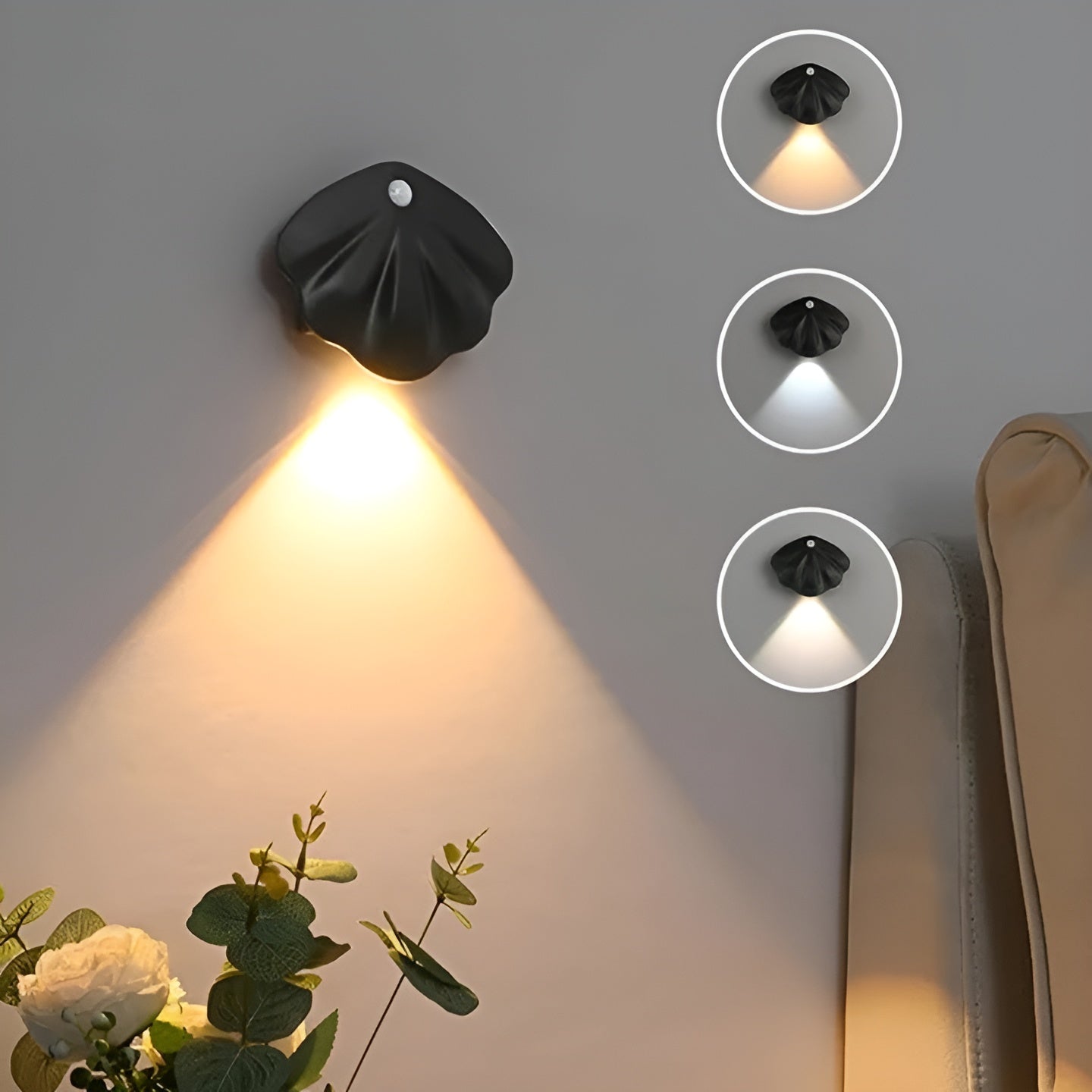 Rörelse sensor LED-lampa – Trådlös & dimbar | USB-uppladdningsbar för trappor & inomhus