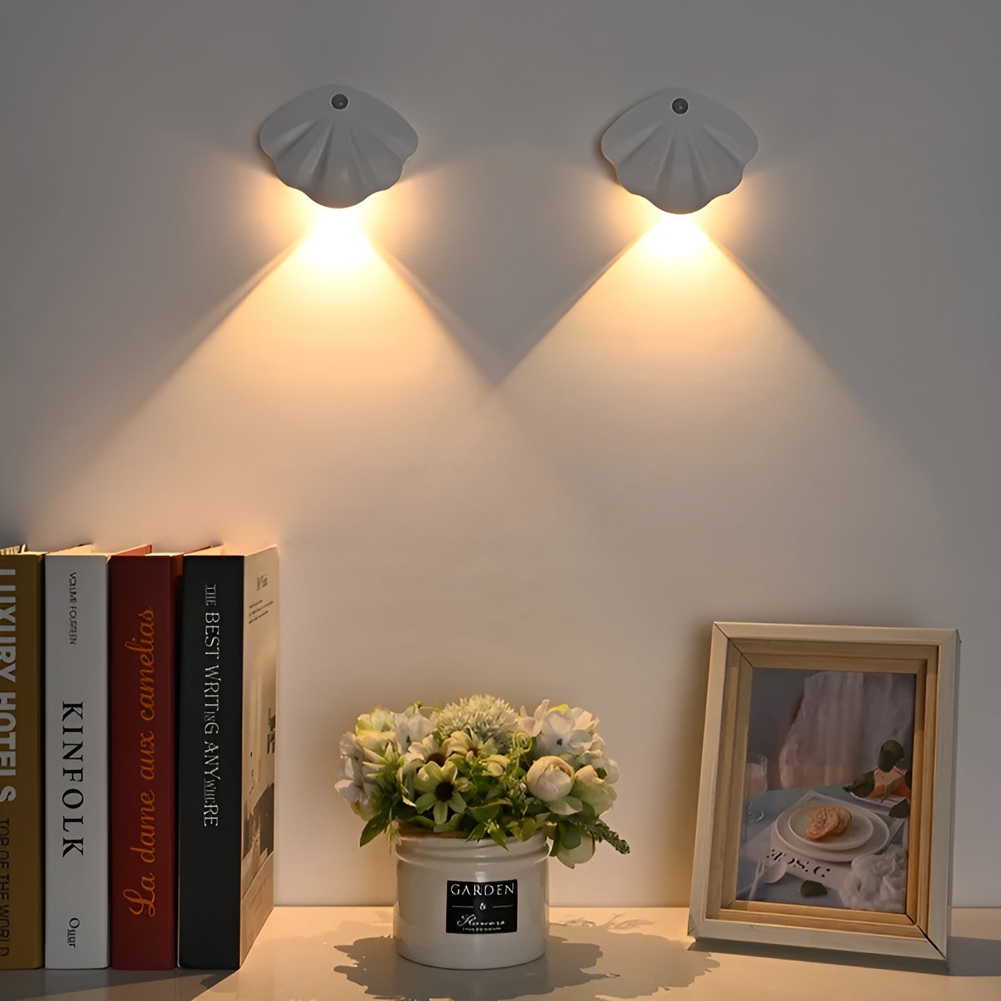 Rörelse sensor LED-lampa – Trådlös & dimbar | USB-uppladdningsbar för trappor & inomhus