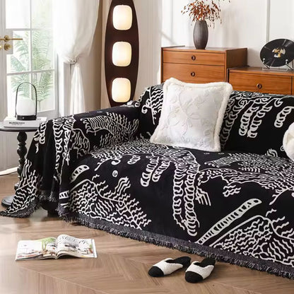 Natur Skissmönster Sofakåpa