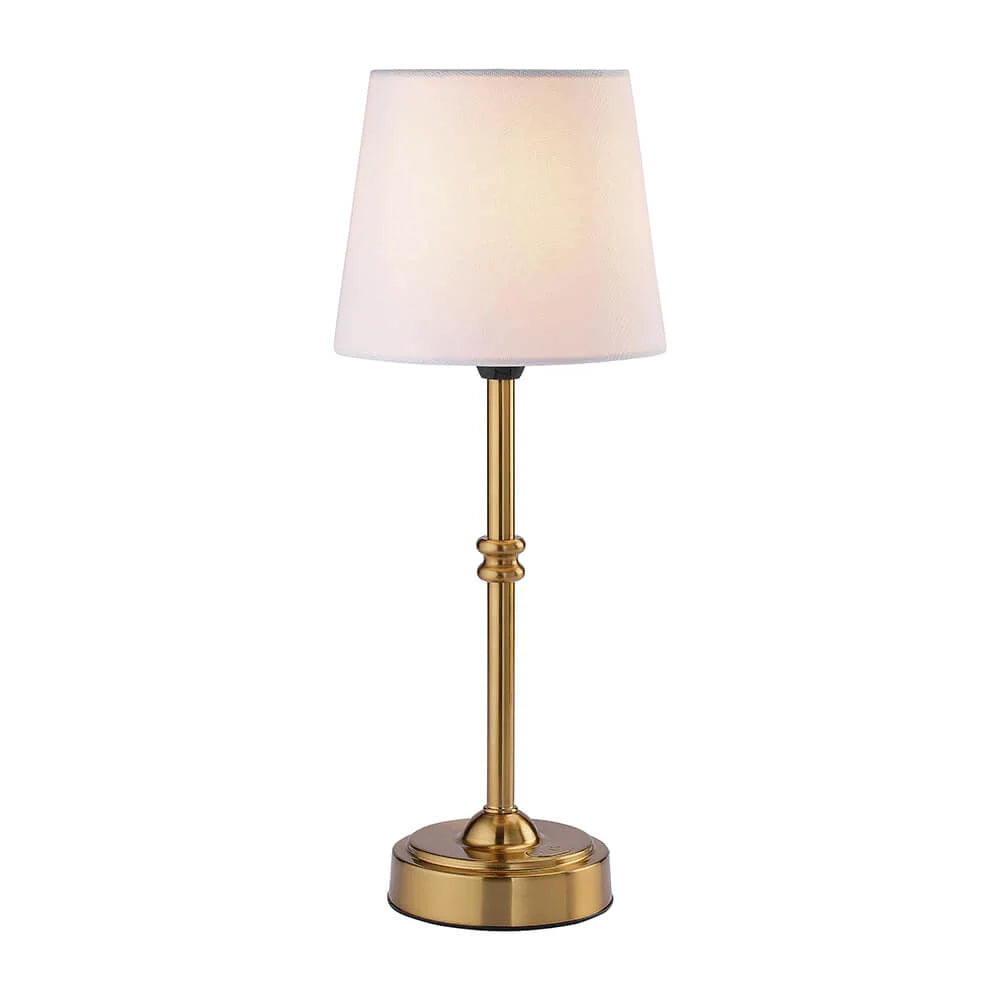Trådlampa med retro tygskärm