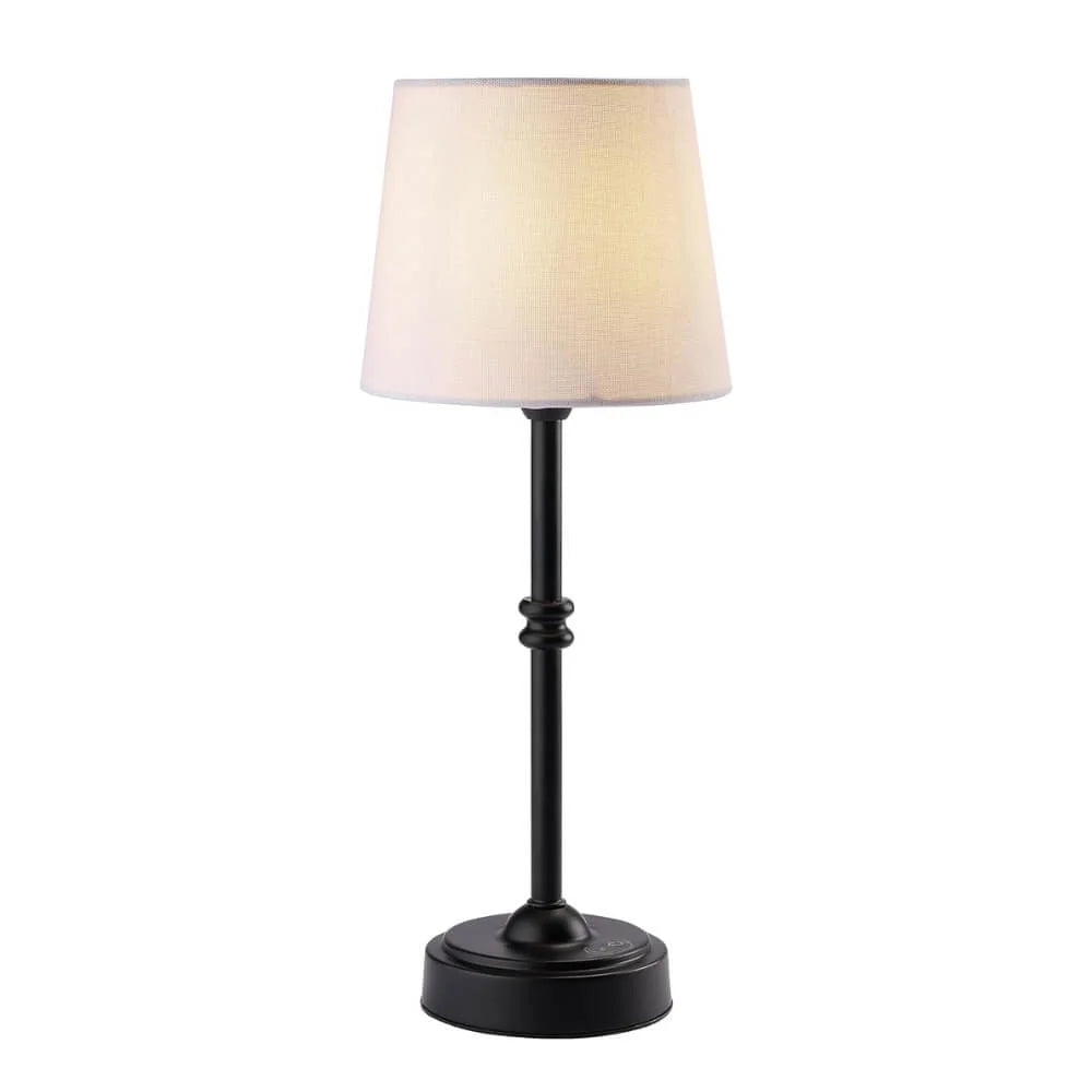 Trådlampa med retro tygskärm