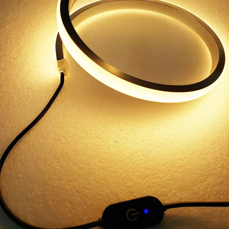LumiSerpent - LED Bordslampa i Ormsdesign, Dimbar Belysning för Vardagsrum &amp; Sovrum