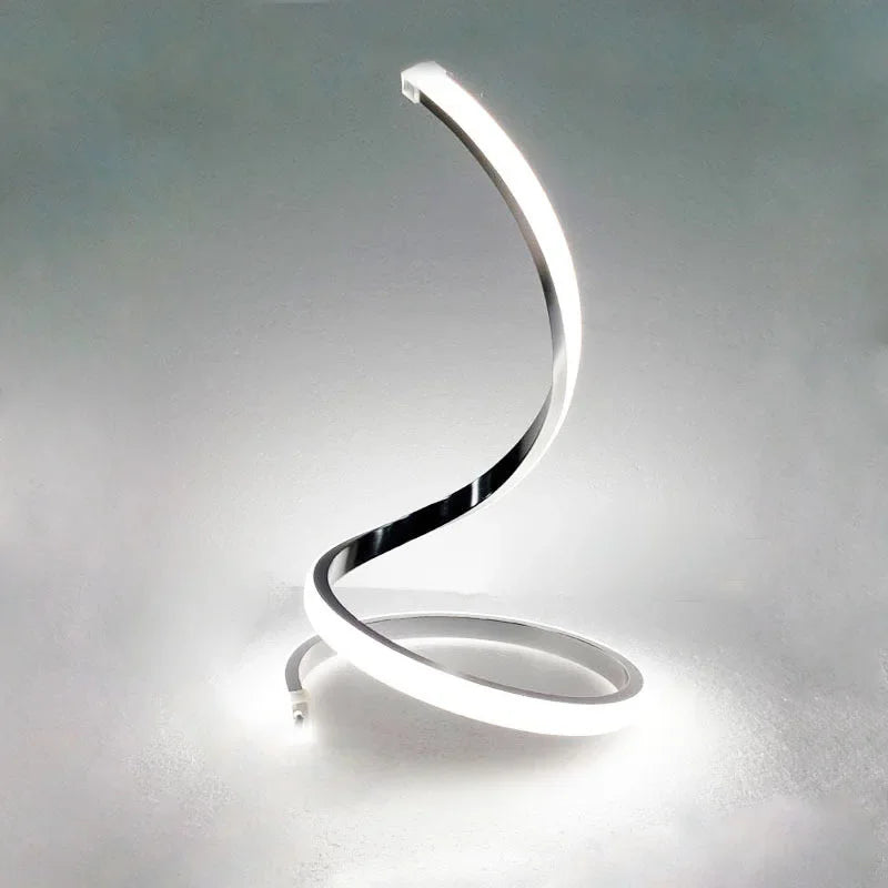 LumiSerpent - LED Bordslampa i Ormsdesign, Dimbar Belysning för Vardagsrum & Sovrum