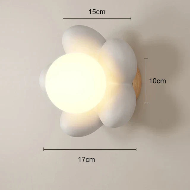 BloomLight - Vägglampa med Blomdesign och LED för Barnrum och Vardagsrum