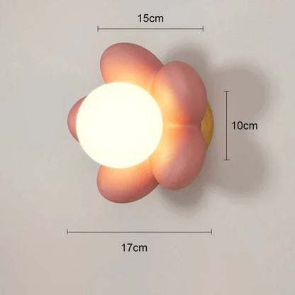 BloomLight - Vägglampa med Blomdesign och LED för Barnrum och Vardagsrum