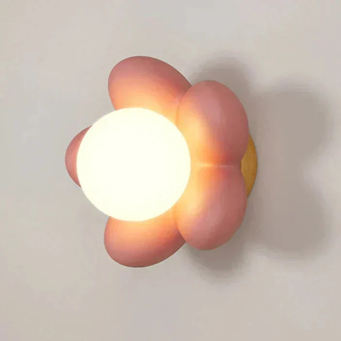BloomLight - Vägglampa med Blomdesign och LED för Barnrum och Vardagsrum