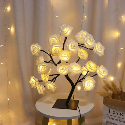 LumiTree - LED Boom Bordslampa – Stämningsfull Dekorativ Belysning för Vardagsrum och Sovrum