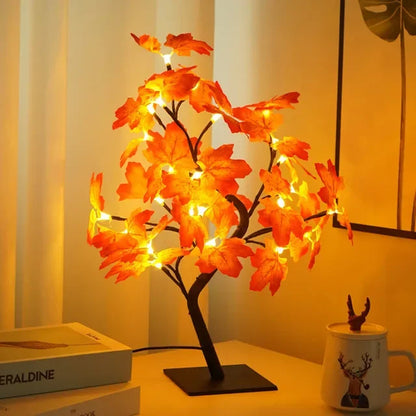 LumiTree - LED Boom Bordslampa – Stämningsfull Dekorativ Belysning för Vardagsrum och Sovrum