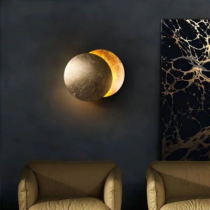 Lunar Shine - Lyxig modern Eclipse-vägglampa för inomhusbruk