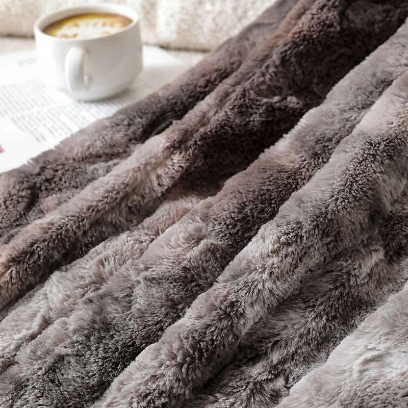 Carvallo – Dubbel-Lager Fluffy Sängöverkast med Lyxig Komfort