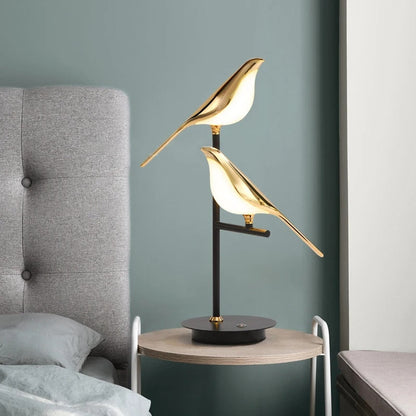 LED Bordslampa Fågel Modern Skulptur