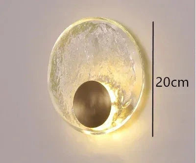 CrystalRing - Elegant LED Ring Vägglampa med Glasdetaljer – Modern Design